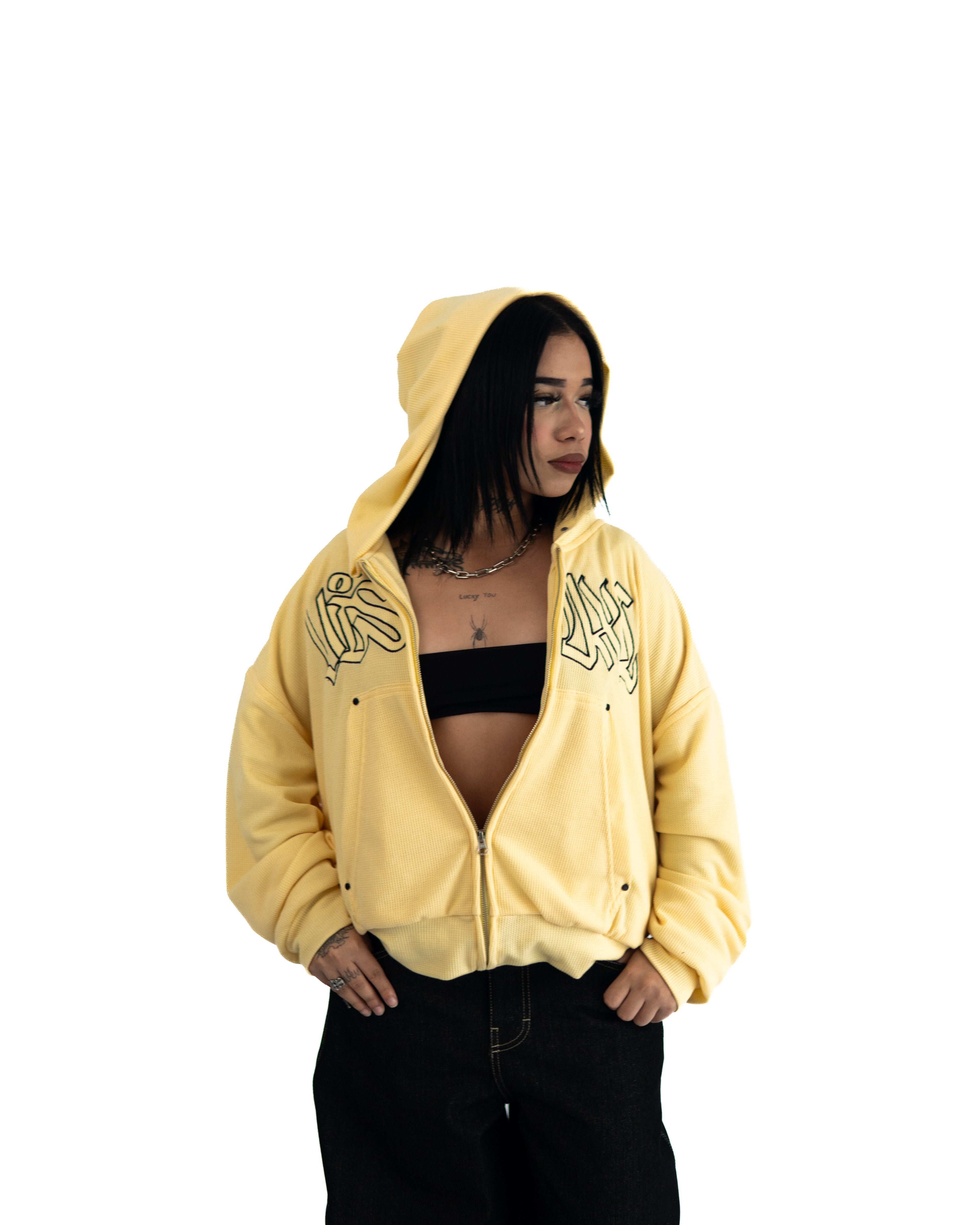 YELLOW ZIP HOODIE IGNITE