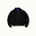 RIVET BLACK DENIM JACKET