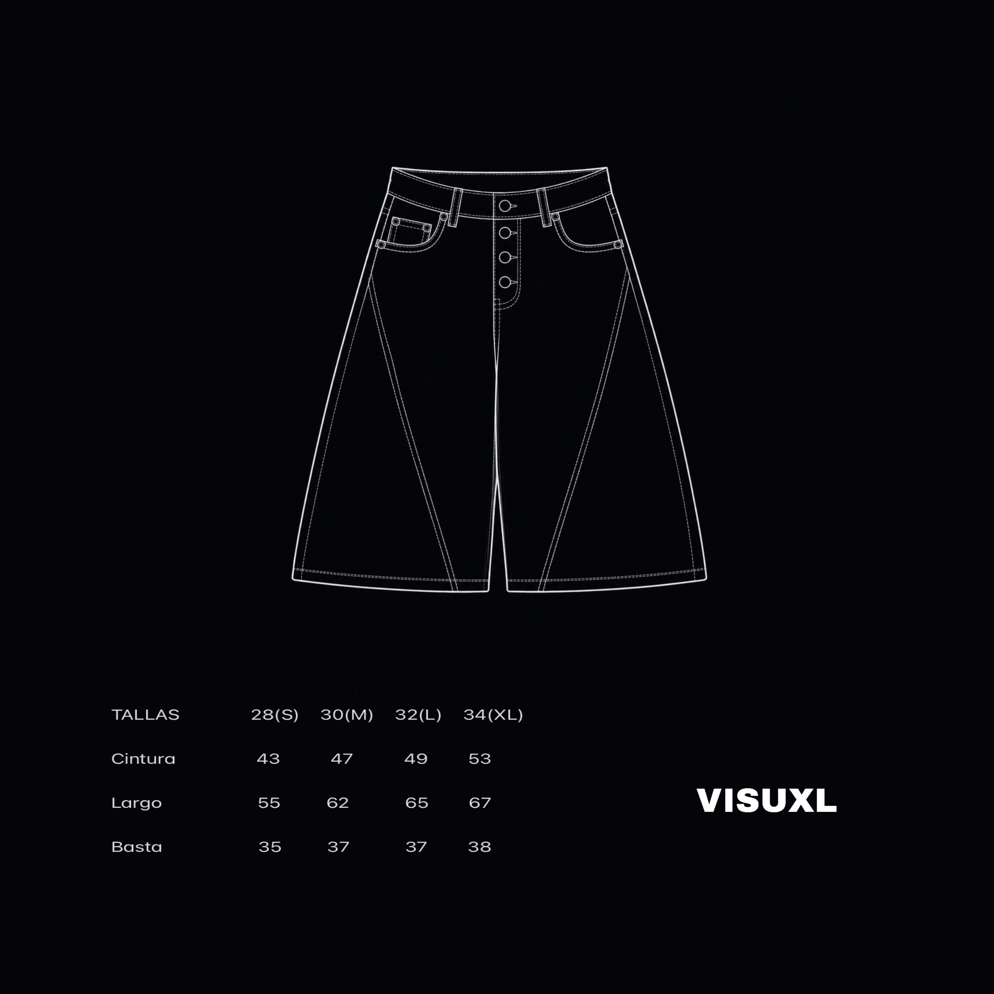 JORT RAW DENIM LINE BLACK