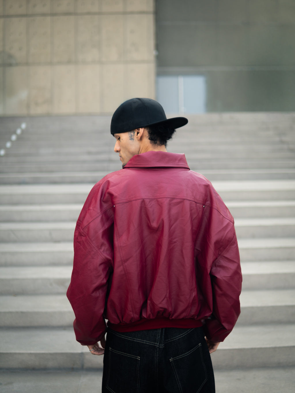 RIVET VINE LEATHER JACKET
