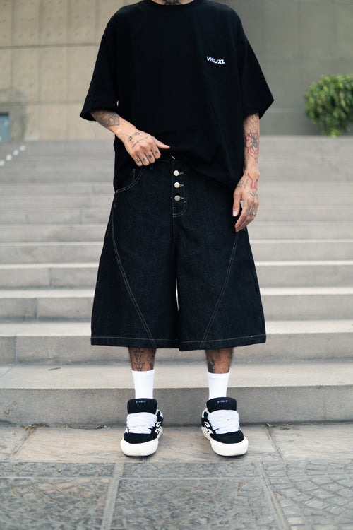 JORT RAW DENIM LINE BLACK
