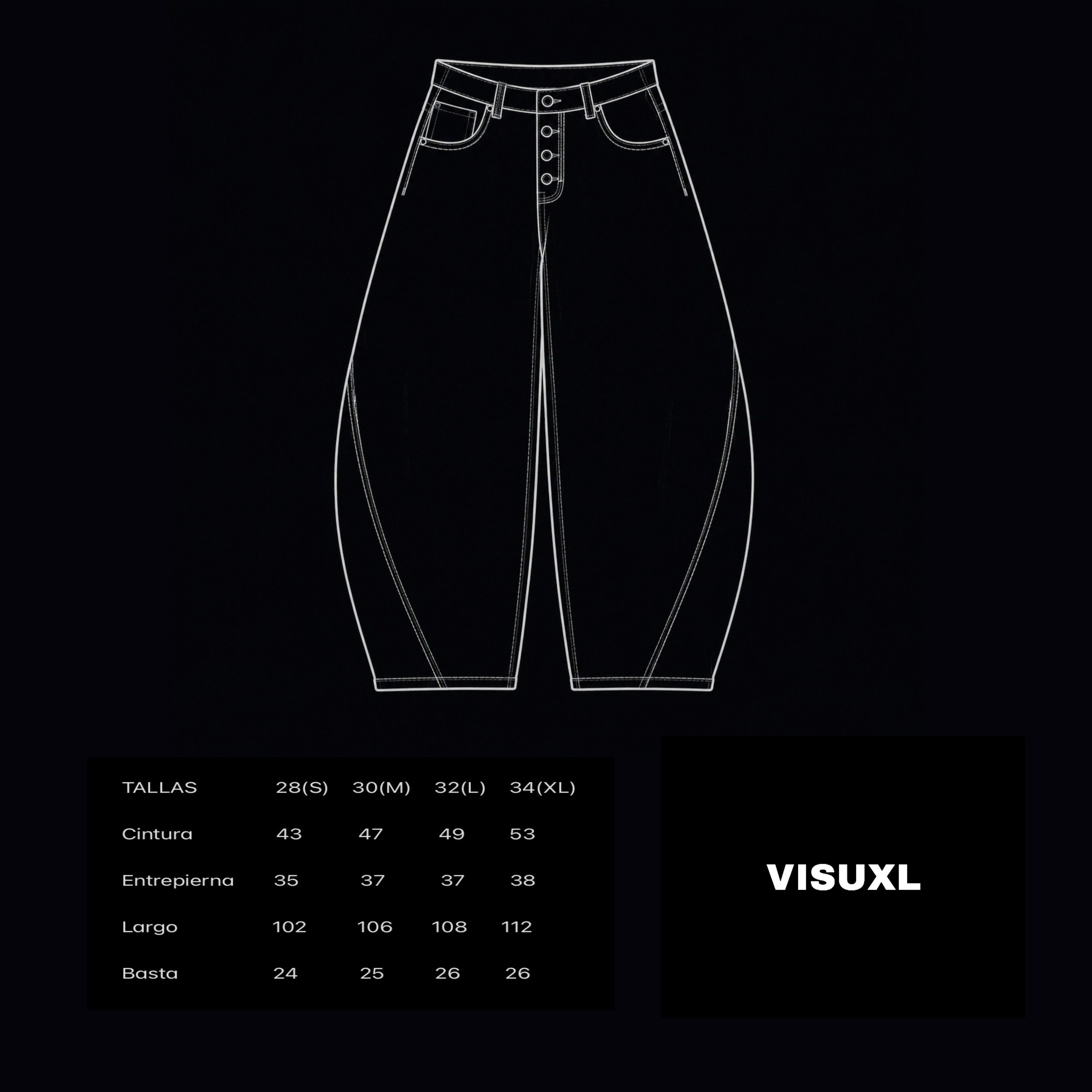 PANT RAW DENIM LINE BLACK