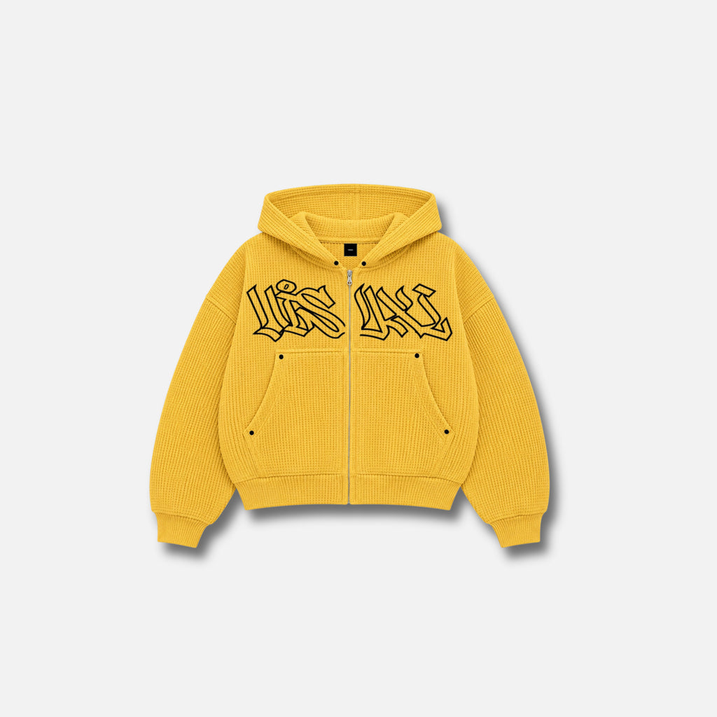 YELLOW ZIP HOODIE IGNITE