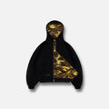 YELLOW CAMO ZIP-HOODIE REVERSIBLE
