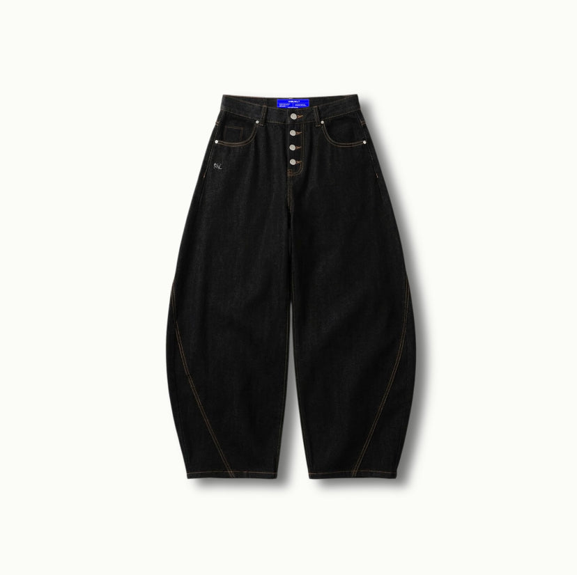 PANT RAW DENIM LINE BLACK